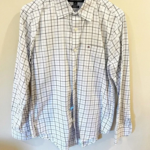 Tommy Hilfiger Plaid Button Down Dress Shirt M - Picture 11 of 11